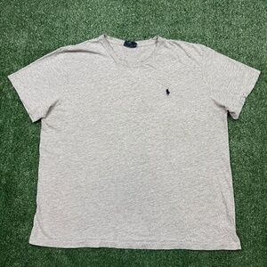 VINTAGE Y2K Polo Ralph Lauren T Shirt Men's Size 2XL Gray Short Sleeve Old Money